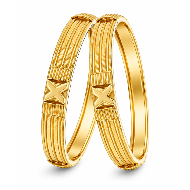 Elegant Gold Bangles for Women By Diamondiary