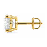 Hailey Round Cut Solitaire Stud Earrings By Diamondiary