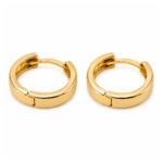 Hina Gold Hoop Earrings By Diamondiary