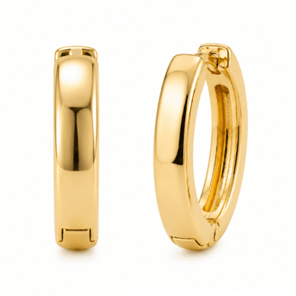 Hina Gold Hoop Earrings By Diamondiary