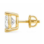 Viona Princess Cut Solitaire Stud Earrings By Diamondiary
