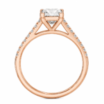 Natasha Princess Cut Solitaire Diamond Ring