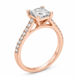 Natasha Princess Cut Solitaire Diamond Ring