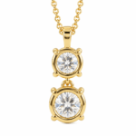 Cora Solitaire Diamond Pendant By Diamondiary