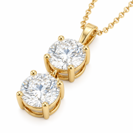 Cora Solitaire Diamond Pendant By Diamondiary