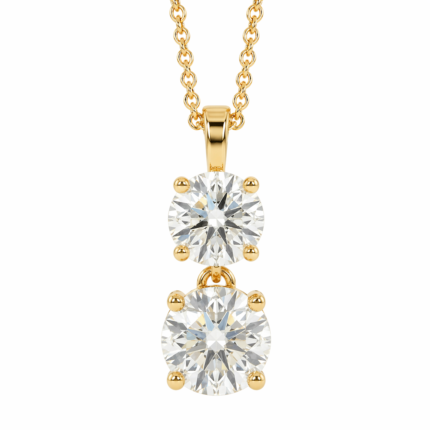 Cora Solitaire Diamond Pendant By Diamondiary