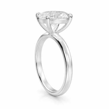 Hazel Oval Solitaire Diamond Ring
