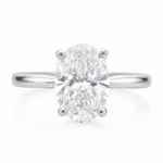 Hazel Oval Solitaire Diamond Ring