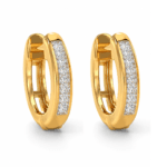 Iris Diamond Small Hoop Earrings By Diamondiary