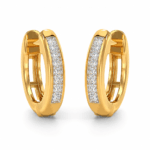 Iris Diamond Small Hoop Earrings By Diamondiary