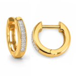 Iris Diamond Small Hoop Earrings By Diamondiary