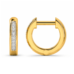 Iris Diamond Small Hoop Earrings By Diamondiary
