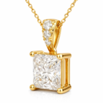 Naomi Solitaire Diamond Pendant By Diamondiary