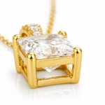 Naomi Solitaire Diamond Pendant By Diamondiary