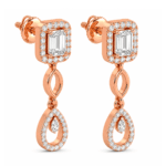 Samira Drop Diamond Earrings By Diamondiary