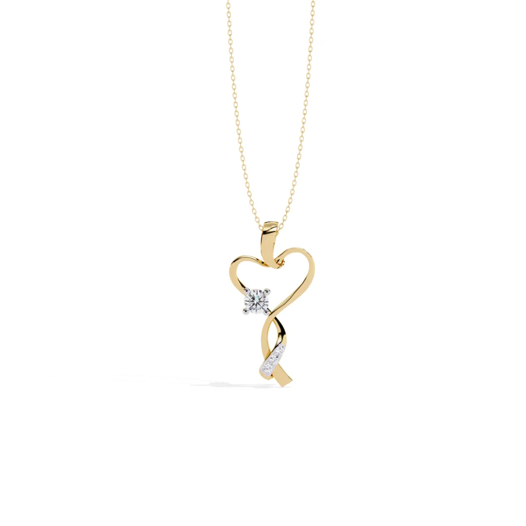 Untitled design Mila Diamond Pendant - Image 1