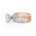 Violet Solitaire Diamond Ring By Diamondiary