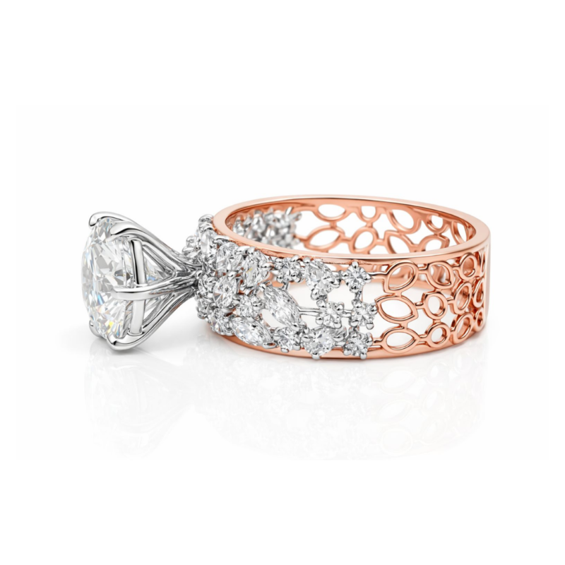 Violet Solitaire Diamond Ring By Diamondiary