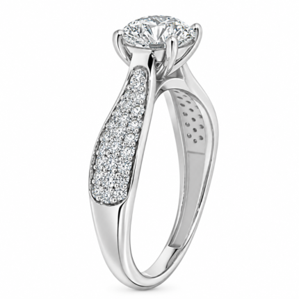 Georgia Solitaire Diamond Ring By Diamondiary