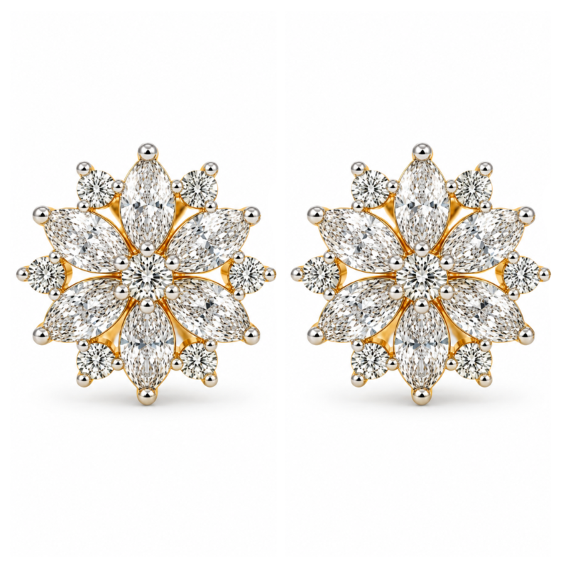 Cecilia Diamond Earrings By Diamondiary