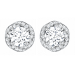 Catalina Solitaire Diamond Stud Earrings By Diamondiary