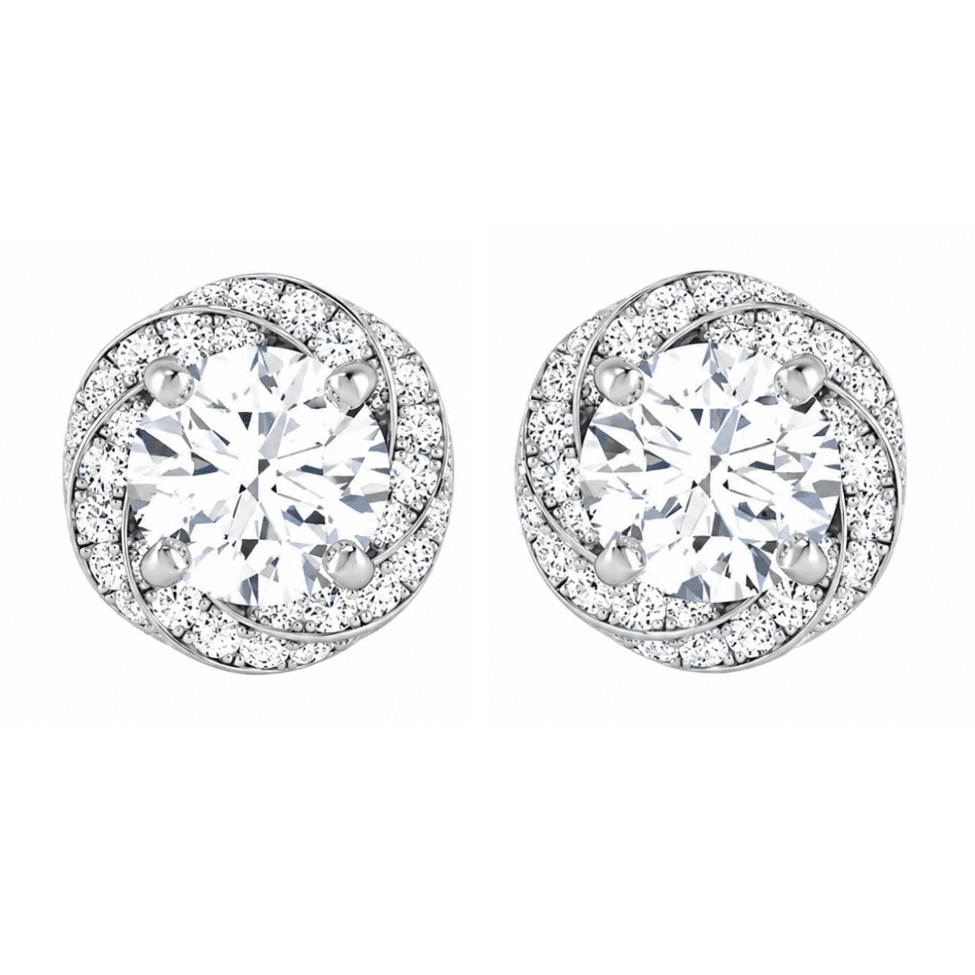Catalina Solitaire Diamond Stud Earrings By Diamondiary Catalina Solitaire Diamond Stud Earrings By Diamondiary