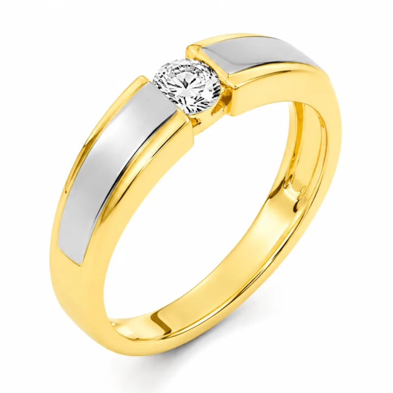 Oliver Men Solitaire Diamond Ring By Diamondiary