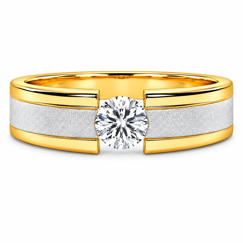 Oliver Men Solitaire Diamond Ring By Diamondiary