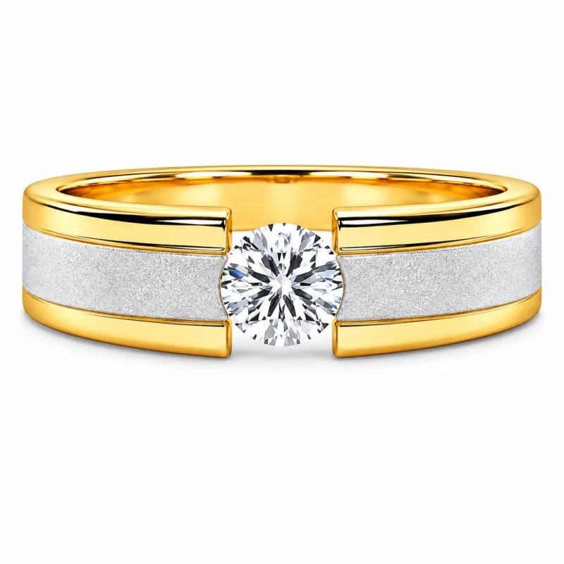 Oliver Men Solitaire Diamond Ring By Diamondiary