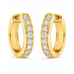 Brielle Diamond Hoop Earrings By Diamondiary