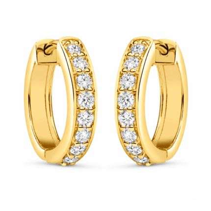 Brielle Diamond Hoop Earrings By Diamondiary
