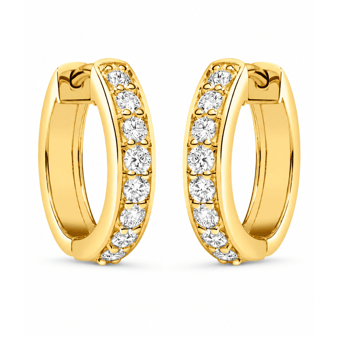 Brielle Diamond Hoop Earrings By Diamondiary Brielle Diamond Hoop Earrings By Diamondiary