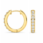 Brielle Diamond Hoop Earrings By Diamondiary