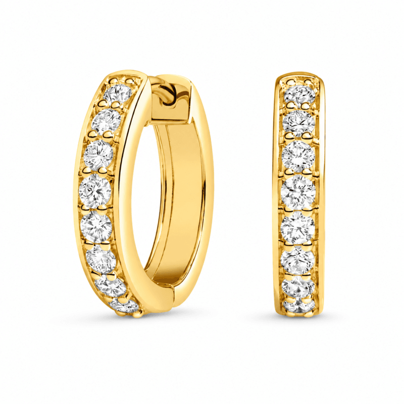 Brielle Diamond Hoop Earrings By Diamondiary