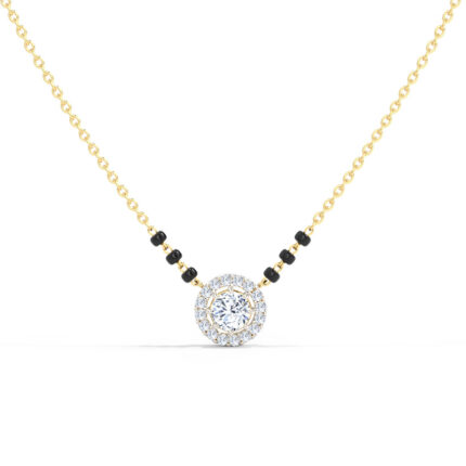 Olive Solitaire Mangalsutra