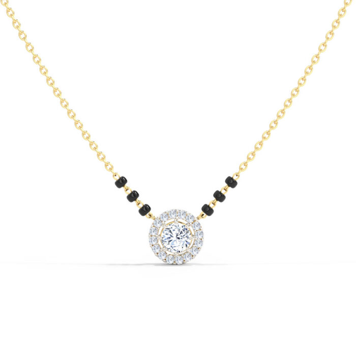 Olive Solitaire Mangalsutra - Image 1