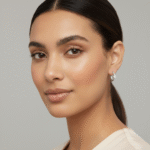Alani Hoop Solitaire Earrings - Image 6