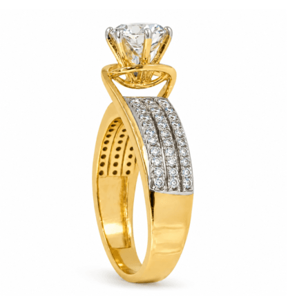 Bailey Solitaire Diamond Ring By Diamondiary