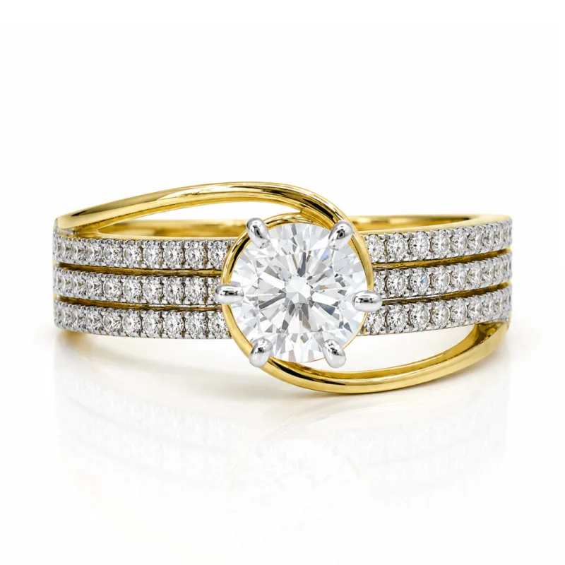 Bailey Solitaire Diamond Ring By Diamondiary
