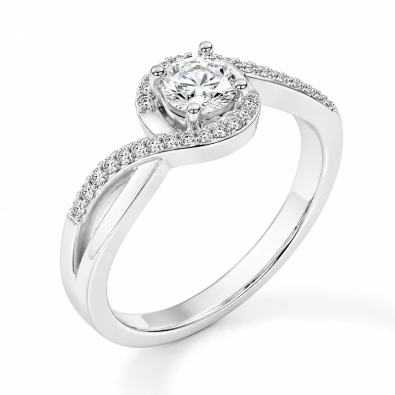 Lilah Solitaire Diamond Ring By Diamondiary