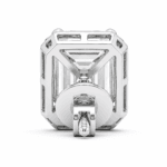Andrea Emerald Cut Solitaire Diamond Earrings By Diamondiary