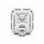 Andrea Emerald Cut Solitaire Diamond Earrings By Diamondiary