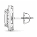 Andrea Emerald Cut Solitaire Diamond Earrings By Diamondiary