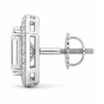 Andrea Emerald Cut Solitaire Diamond Earrings By Diamondiary