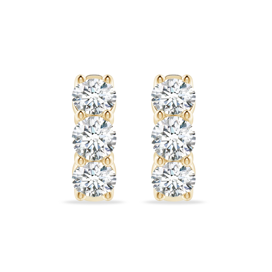 Untitled (1080 x 1080 px) (57) Ariella Hoop Solitaire Earrings - Image 1