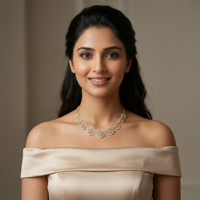 Celine Diamond Necklace By Diamondiary