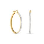 Kayle Diamond Hoop Earrings - Image 2