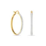Kayle Diamond Hoop Earrings - Image 2