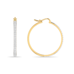 Kayle Diamond Hoop Earrings - Image 4