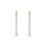 Kayle Diamond Hoop Earrings - Image 3